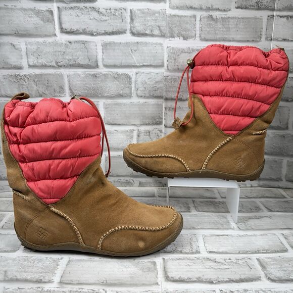 Columbia Minx Moccasin Women's Size 9.5 Omni Heat Waterproof Winter Snow Boots - Picture 1 of 13
